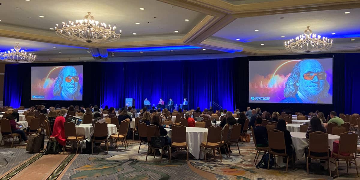 conference room with people