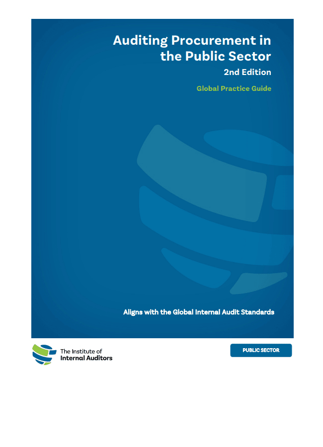 Global Practice Guide: Auditing Procurement in the Public Sector
