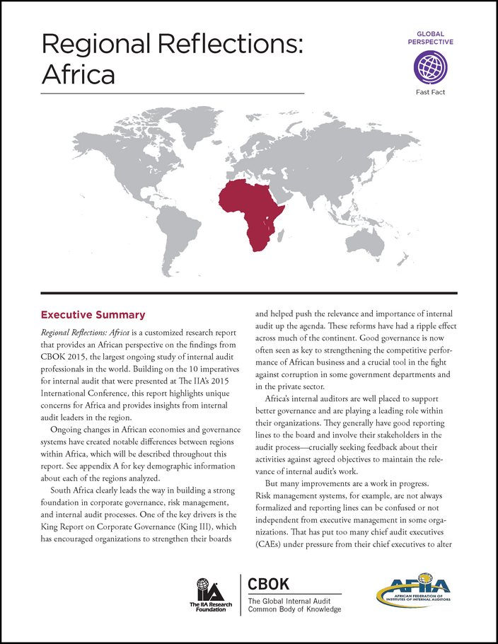 Regional Reflections: Africa