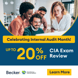 Celebrating Internal Audit Month! Up to 20% off CIA Exam Review