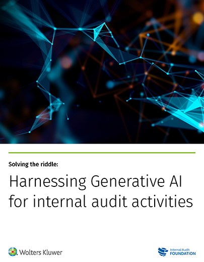 Solving the riddle: Harnessing Generative AI for internal audit activities